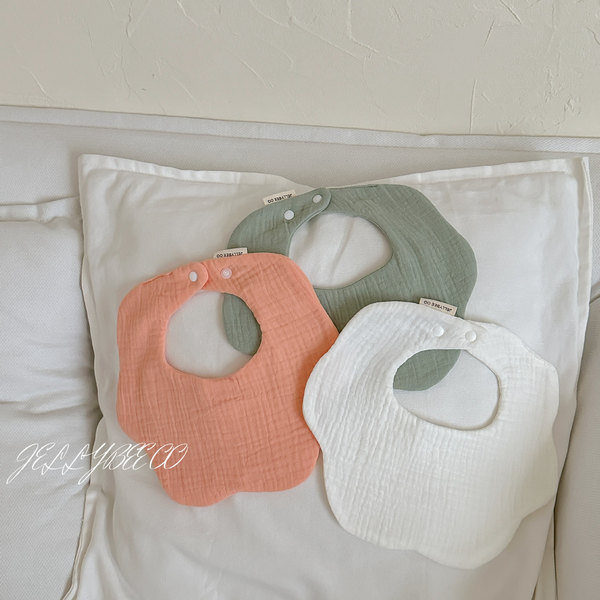 Children's cotton brand gauze eating bib