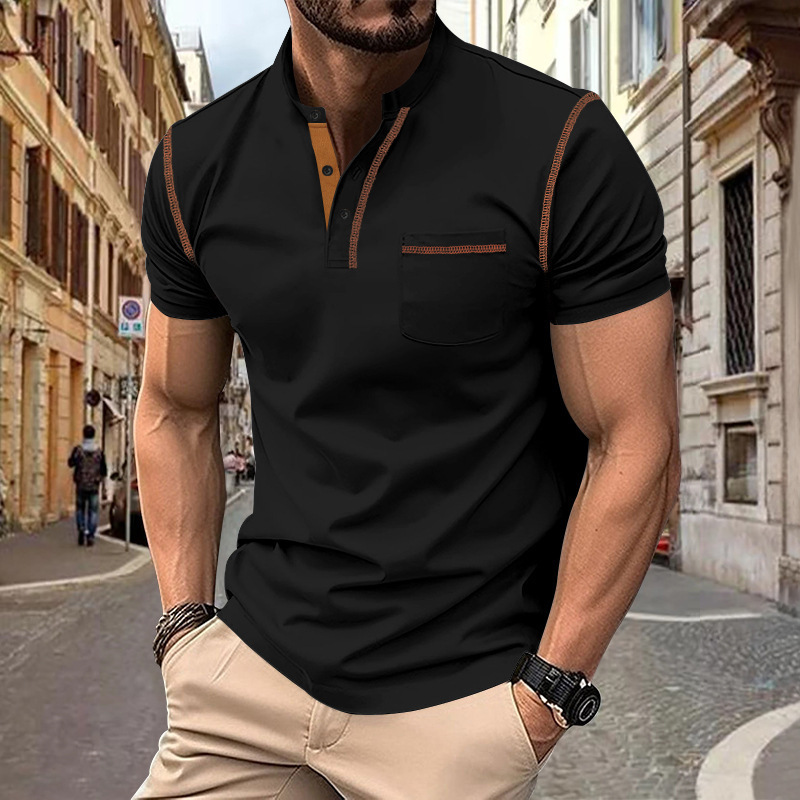 2026 Summer Cross-Border European and American Men's Short-Sleeved Polo Shirts Men's Export Men's Polo Shirts Amazon Tops for Men 2026 Summer Cross-Border European and American Men's Short-Sleeved Polo Shirts Men's Export Men's Polo Shirts Amazon Tops for Men