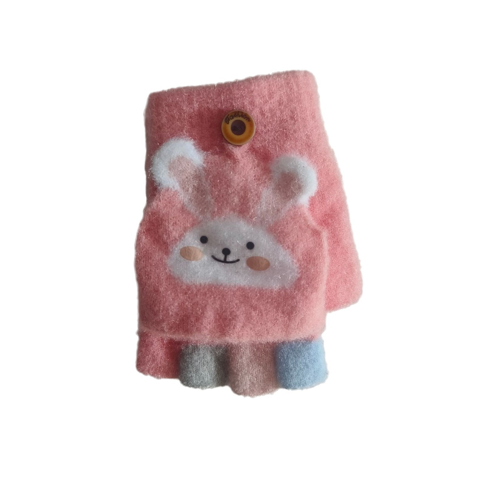 Otoño y invierno al por mayor fabricantes de bebés gruesos guantes de flip calientes a prueba de frío guantes de jardín de infantes lindos de dibujos animados para niños