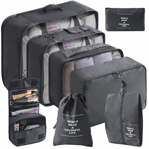 Wholesale Travel Storage Sets: 8-Piece Travel Organizer Bag Set – Includes 8 Essential Items for Sorting and Storing Clothes During Trips