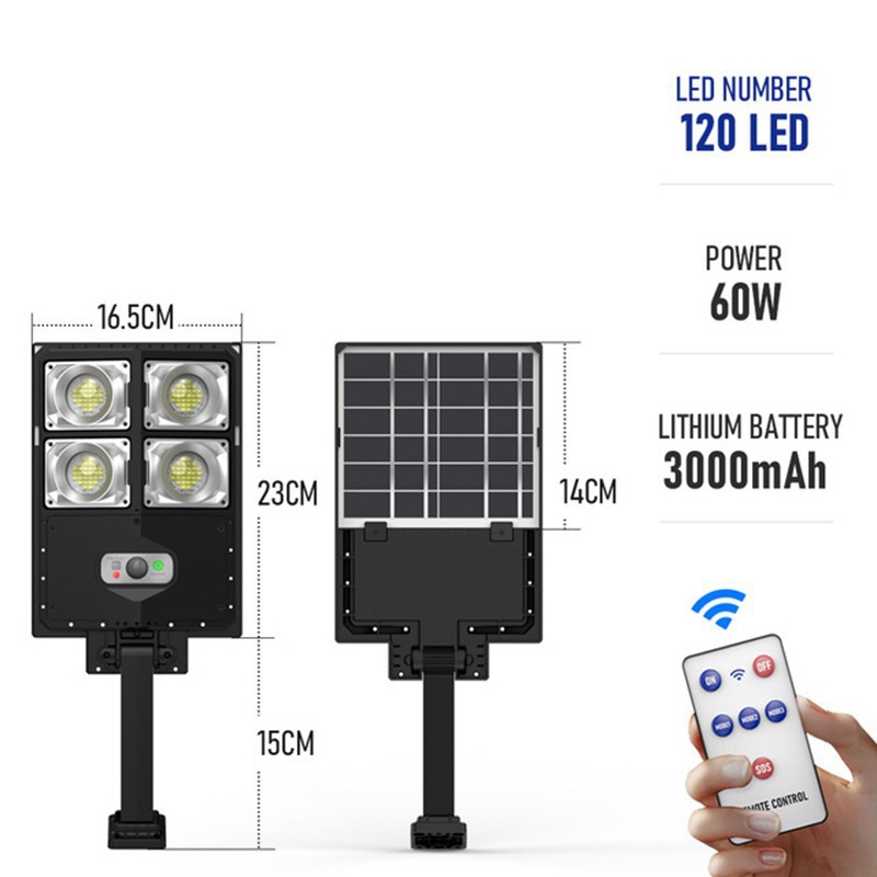 Transfronterizo exterior impermeable solar integral lámpara de calle lámpara de patio exterior lámpara de pared lámpara de iluminación doméstica
