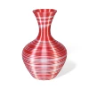 Silk rainbow candy red+white