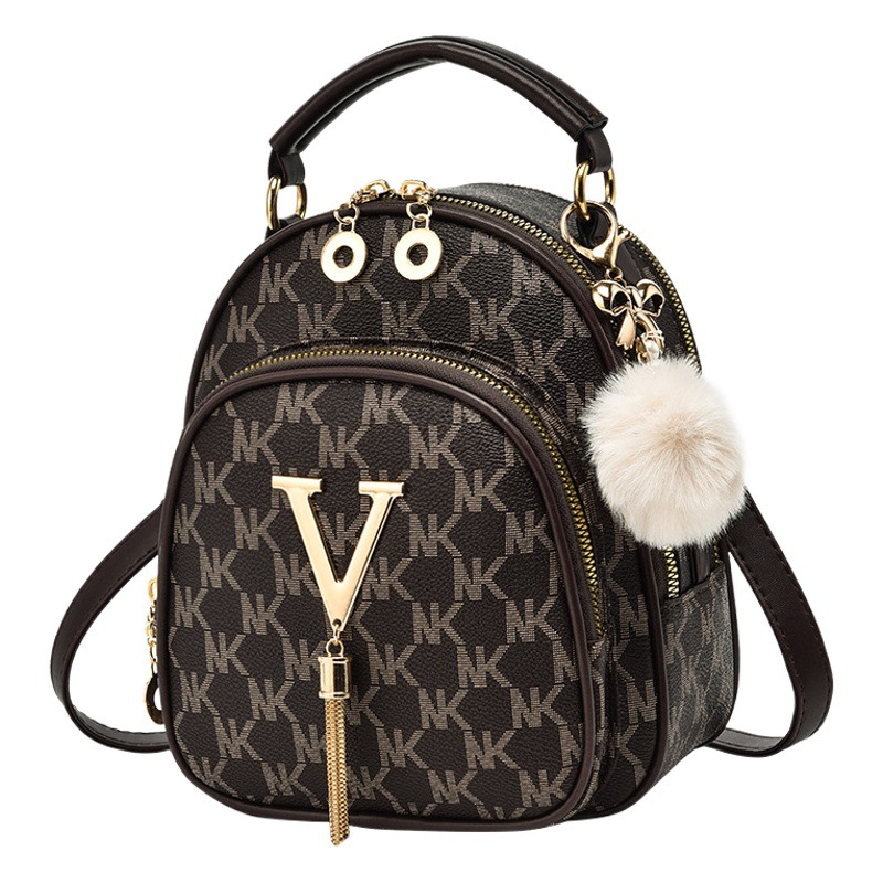 Bolso de mujer 2025 nueva mochila de moda para mujer bolso de mensajero de un solo hombro mochila de alta gama pequeño bolso femenino transfronterizo