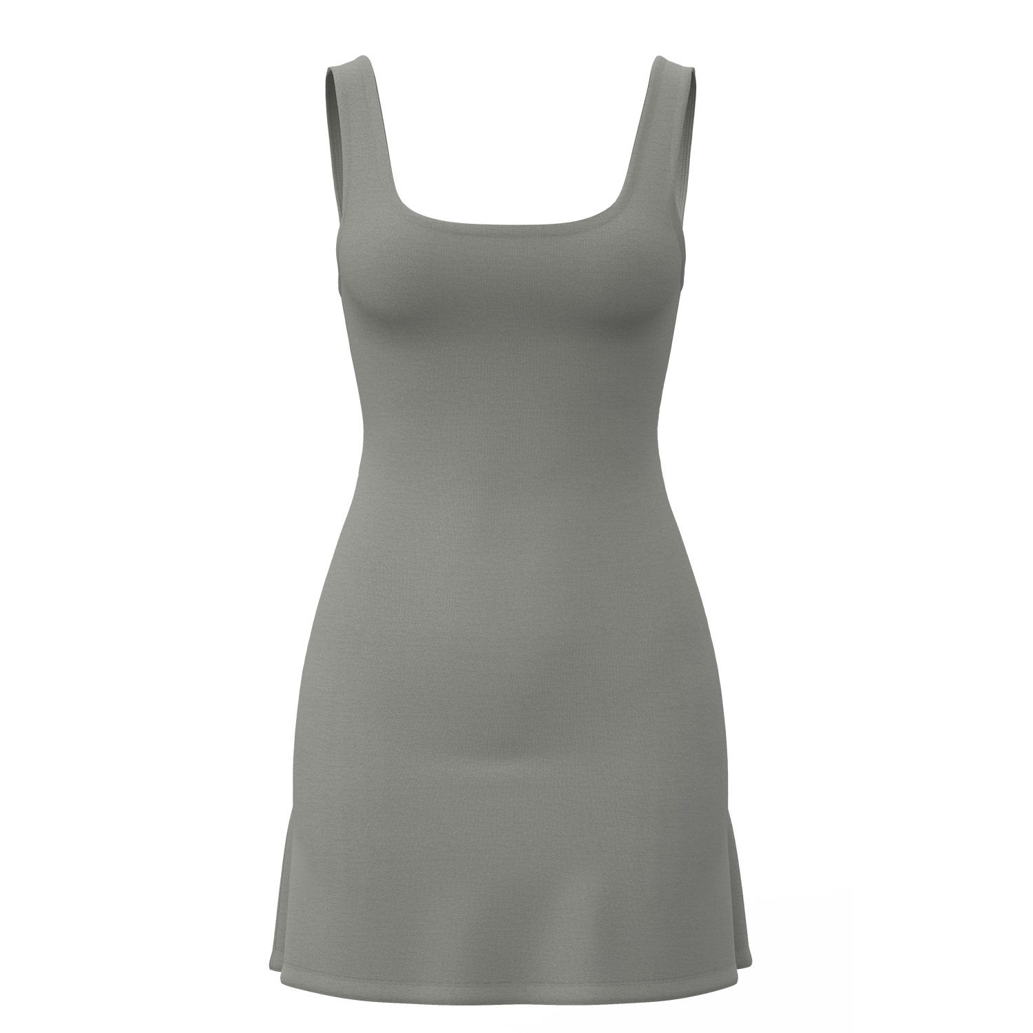 Cross-border Women's Sports Tennis Skirt with Chest Pad U-shaped Beauty Back Yoga Suit Long Dress Anti-walking Beauty Back dress