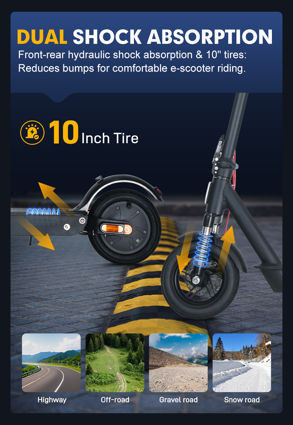 Electric Scooter MK086 High-Power Foldable Scooter Overseas Warehouse Delivery and Wholesale for Europe, America, Australia, and Brazil