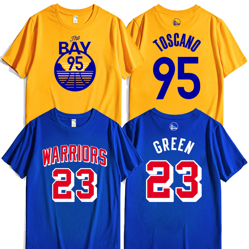 Warriors same model Curry 30 Wiggins 22 Thompson 11 Green 23 Poole short sleeve T-shirt