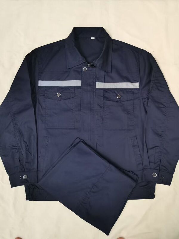 春秋工作服电焊服长袖套装耐磨防烫劳保工装厂服工地|undefined