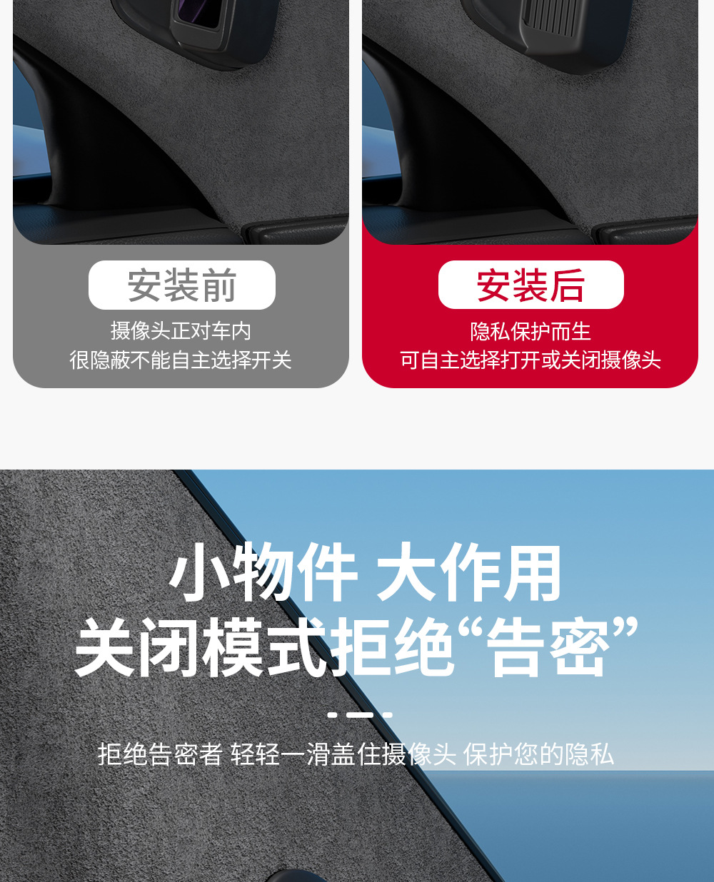 Suitable for the New Aito M6, M7, M8, M9 Camera Cover, In-Car Camera Protective Cover, and Special Car Interior Accessories