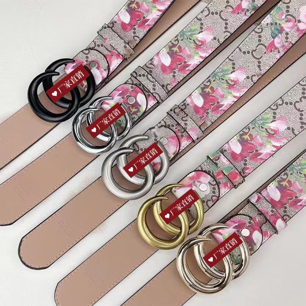 Popular cloth pattern men's belt young Korean style trendy casual Internet celebrity belt