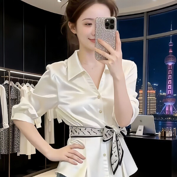 White summer shirt