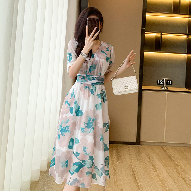 C2577 1220K VÁY ĐẦM LIỀN THÂN DÁNG DÀI NỮ DONTDN MÙA HÈ HỌA TIẾT HOA THỜI TRANG NỮ G04 SẢN PHẨM MỚI