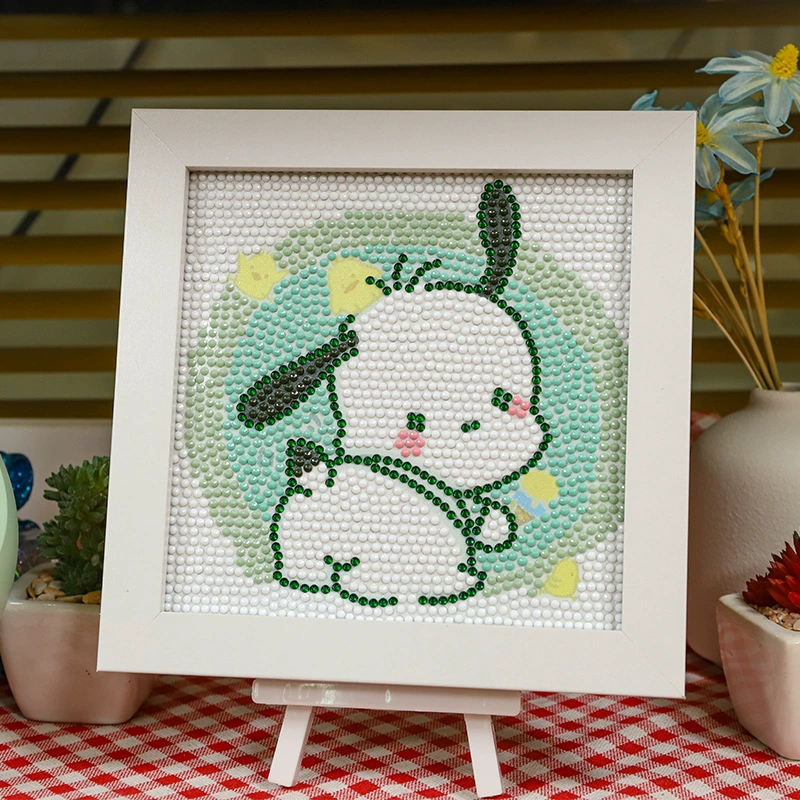 Набор для алмазной вышивки (Sanrio) Пикачу в раме, 17×17 см, комплект для полного стежка DIY