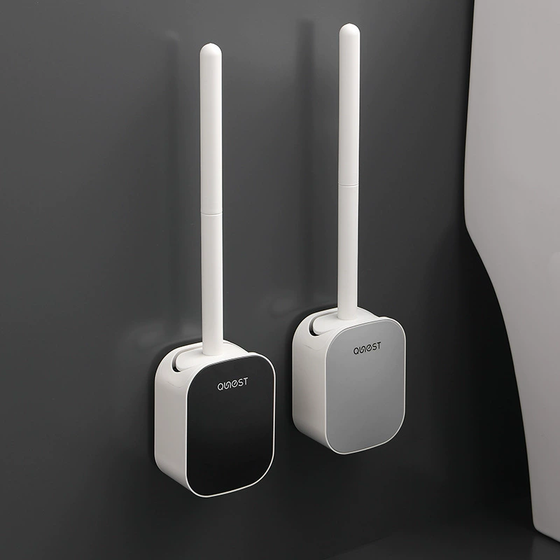 Настенный держатель для туалетной щетки без сверления, органайзер для ванной комнаты, набор для гигиены и уборки