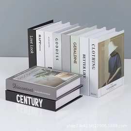 小号尺寸假书仿真书装饰品摆件样板间软装道具模型客厅电视柜饰品