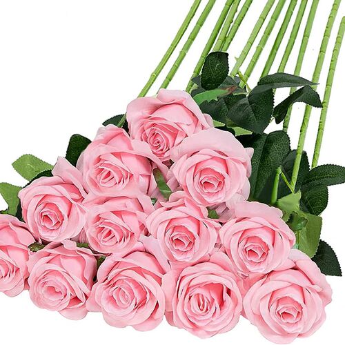 Simulated rose single silk fabric fake flower artificial flower wedding home auditorium decoration bouquet small Paris wholesale