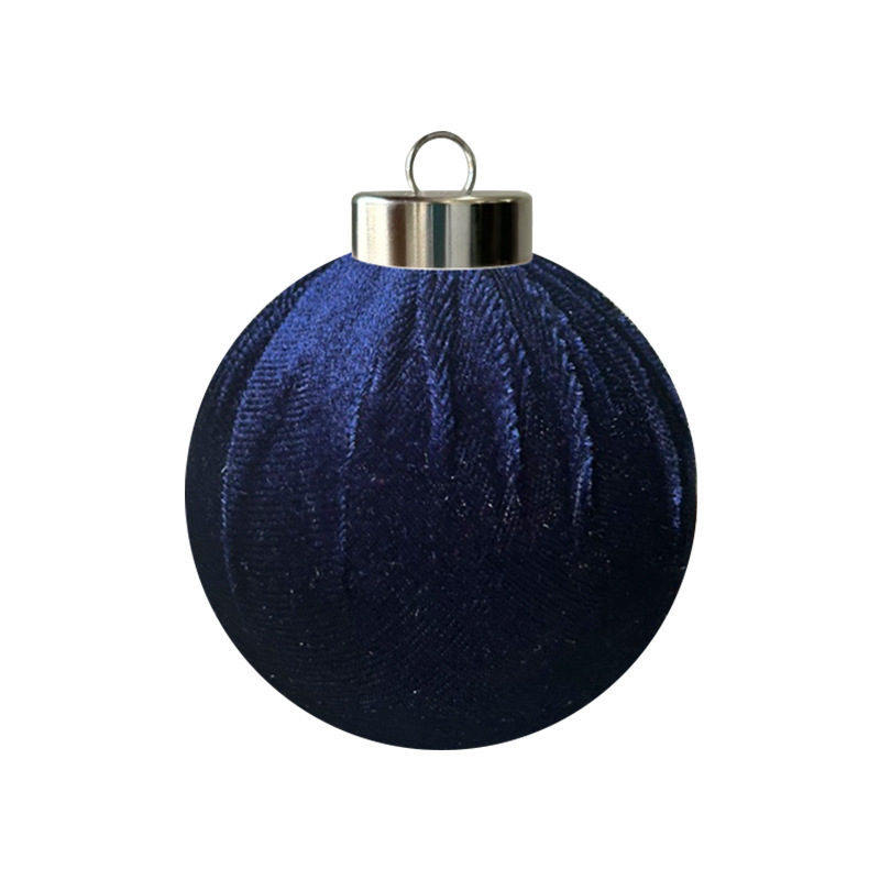 Venta directa de fábrica 6/8CM bola de tela decoración de bolas de Navidad decoración de Navidad adornos al por mayor