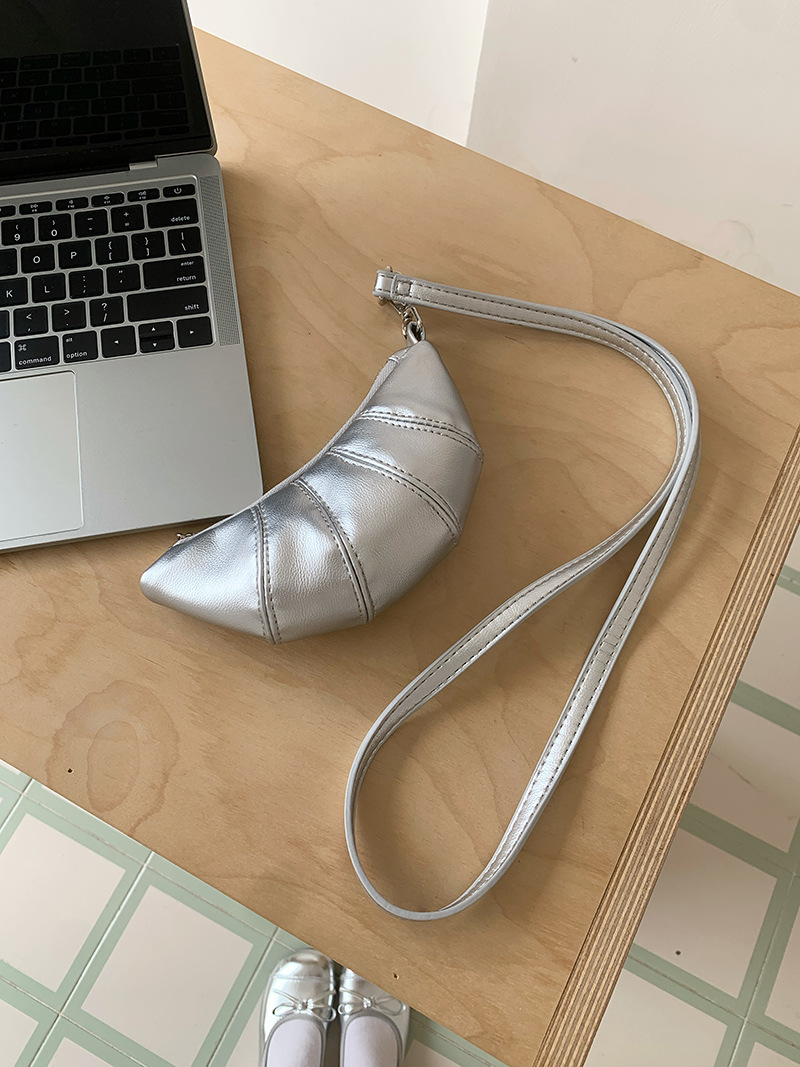 Portafoglio appeso al collo Zero con design carino a forma di corno di mucca e piccola mini borsa a tracolla concava per rossetto e auricolari_voghion.com