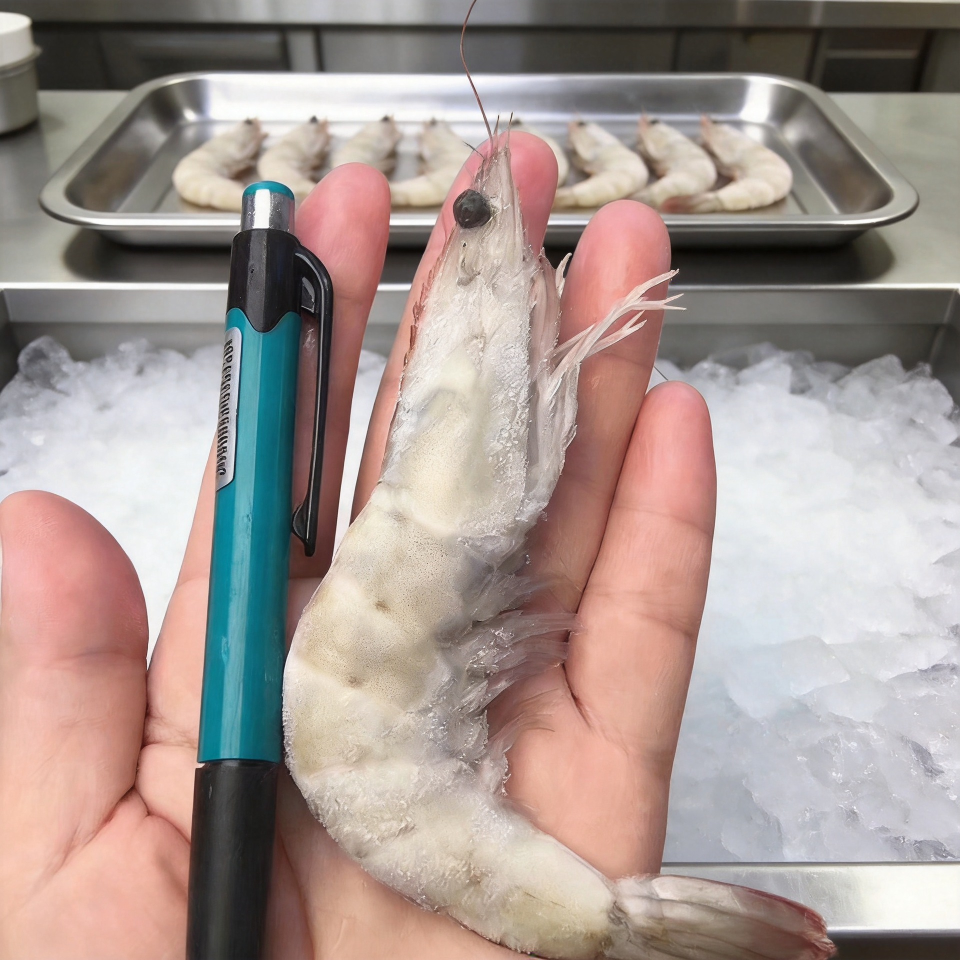 盐冻厄瓜多尔白虾40/50老船长南美盐大虾30/40基围明青虾2KG*6盒