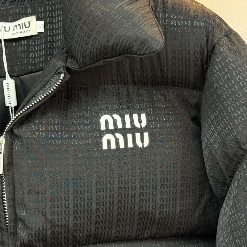mm家25ss秋冬新款字母提花面包服时尚百搭黑色洋气时髦外套棉服|undefined
