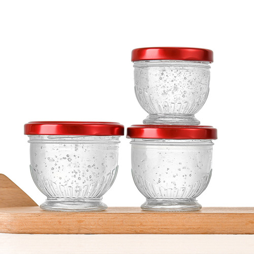 燕窝分装瓶可蒸煮耐高温玻璃空瓶小密封罐鲜炖燕窝杯大口甜品花胶