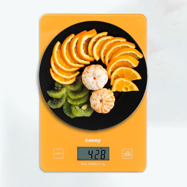 Хлеб выпечки торта масштаба кухни оптовой продажи Амазонки Домашний Электронный веся 5кг закаленный стеклянный масштаб кухни еды