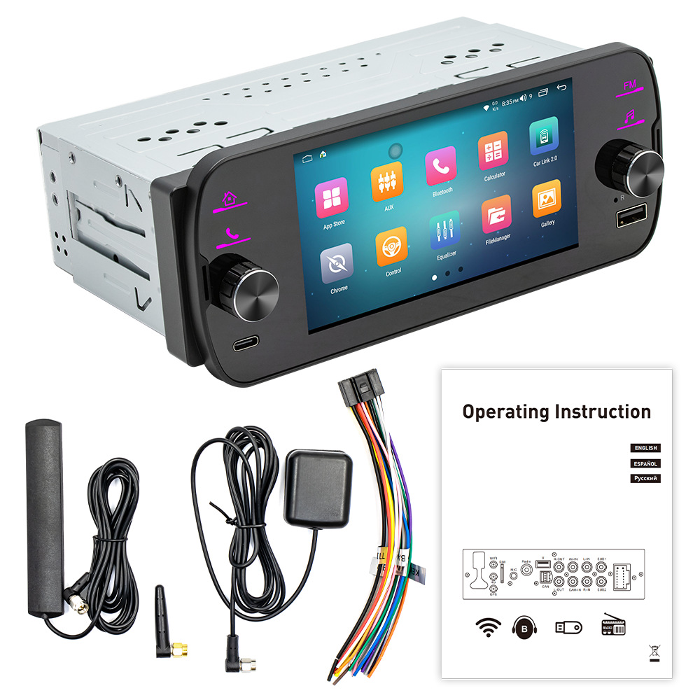 5 pulgadas Fang Yitong ocho núcleos GPS de navegación Android coche radio inalámbrica de control central del coche