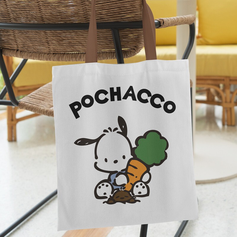 Cute Cartoon Bag Pacha Dog Canvas Bag Portable Large Capacity Student High-value Stationery Bag Class Shoulder Bag