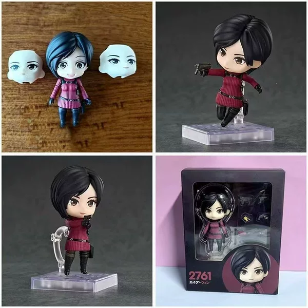 Q-Version Movable Nendoroid 2761 Ada Wong Game Merchandise Resident Evil 4 Face-Changing Model See Details, Color Box Not Included