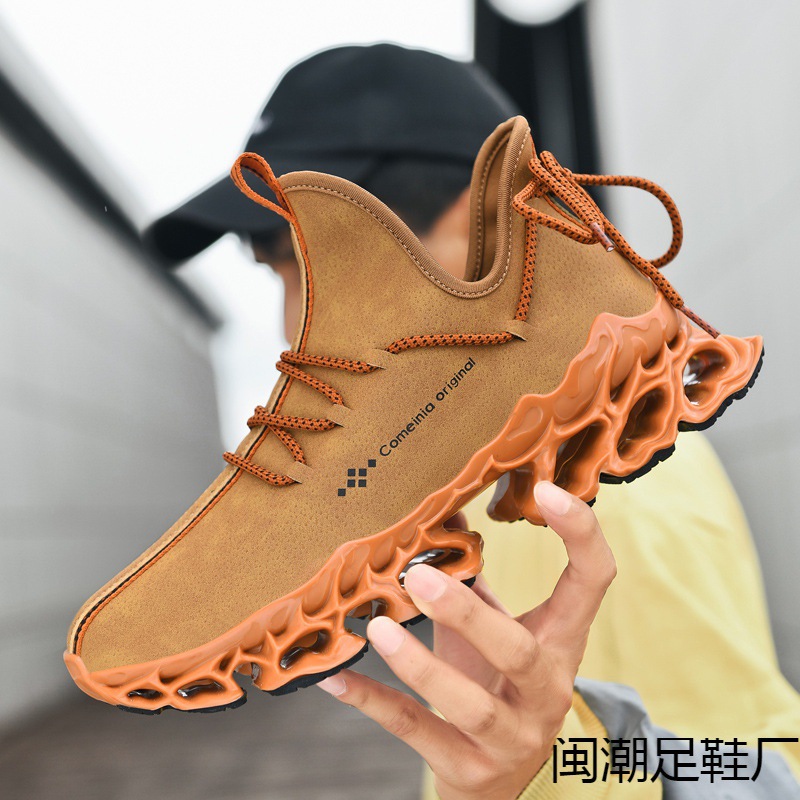 Men's shoes dad shoes cross-border large size autumn new casual sneakers Men's ultra-fiber leather travel