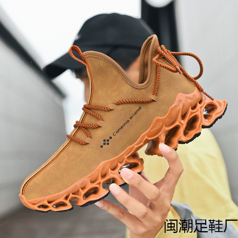 Мужская обувь, папа, трансграничная обувь, большие размеры, Осенние новые кроссовки для отдыха, мужские дорожные кроссовки из ультраволокнистой кожи