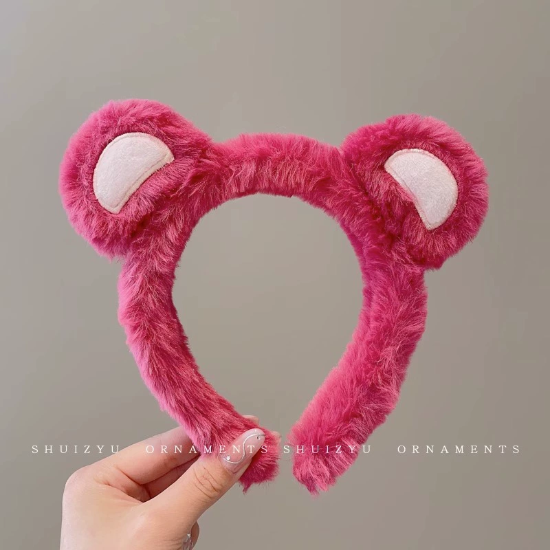 Канцелярия с Cartoon Headband Hairband, плюшевые головные уборы с ушками животного, уход за лицом и макияж, разных цветов