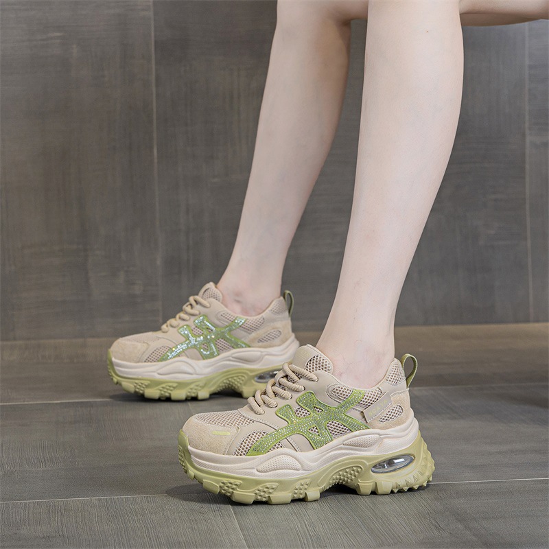 Women's Chunky-soled Dad For Petite Individuals, 2026 New Model, Casual, Fashionable, Versatile, Internet Celebrity_vogvips.com