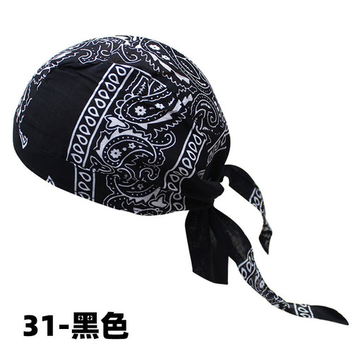 Cross-border hats Western Outdoor Cycling Pirate Hats Cotton Printed Single Walnuts Multicolor Street Dance Hip-Hop Headscarf Hat