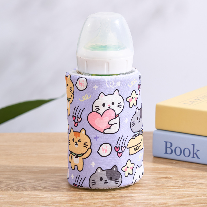 Universal Baby Bottle Warmer USB Plug-In Heating Non-Battery Portable Constant Temperature Device Milk Warmer Protection for Car and Home Use