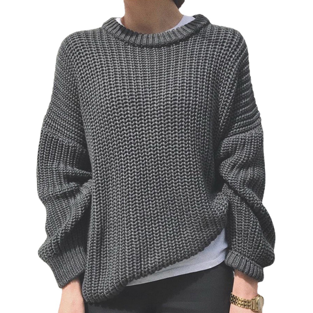 EBay Amazon popular deseo nueva venta caliente Otoño e Invierno de las mujeres de cuello redondo pullover mujeres
