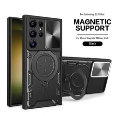 Amazon SamsungS25Ultra 携帯電話ケース車磁気 A56 スタンド保護カバーに適しています
