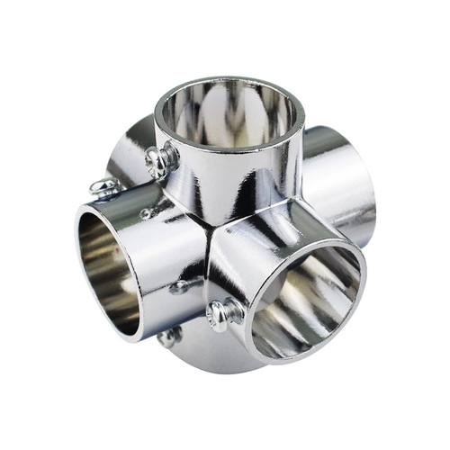 Thickened 19mm 25mm clothes rack accessories stainless steel pipe connector round tube fastener shelf fixing part joint