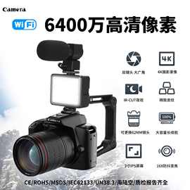 新品D5高清wifi单反相机4K双摄6400万美颜数码照录相机夜视摄像机