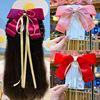 Children's hairgrip with tassels with bow, hairpins for princess, cute hair accessory, internet celebrity