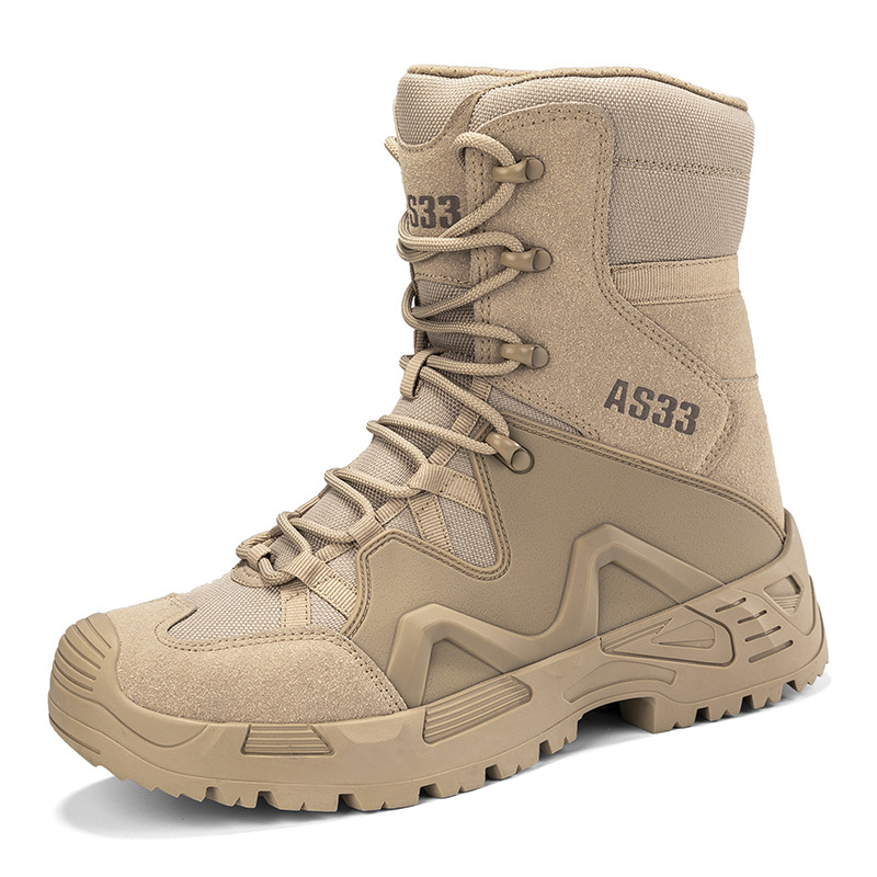 Botas de campo grandes transfronterizas al aire libre botas tácticas de montaña para hombres botas de entrenamiento de entrenamiento de caminata amazonas