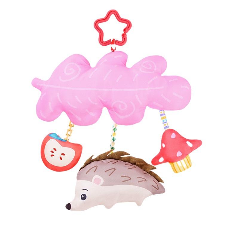 Sozz bebé cochecito cama colgante bebé calmante coche colgante música Bell tela coche colgando cama colgante de peluche juguete