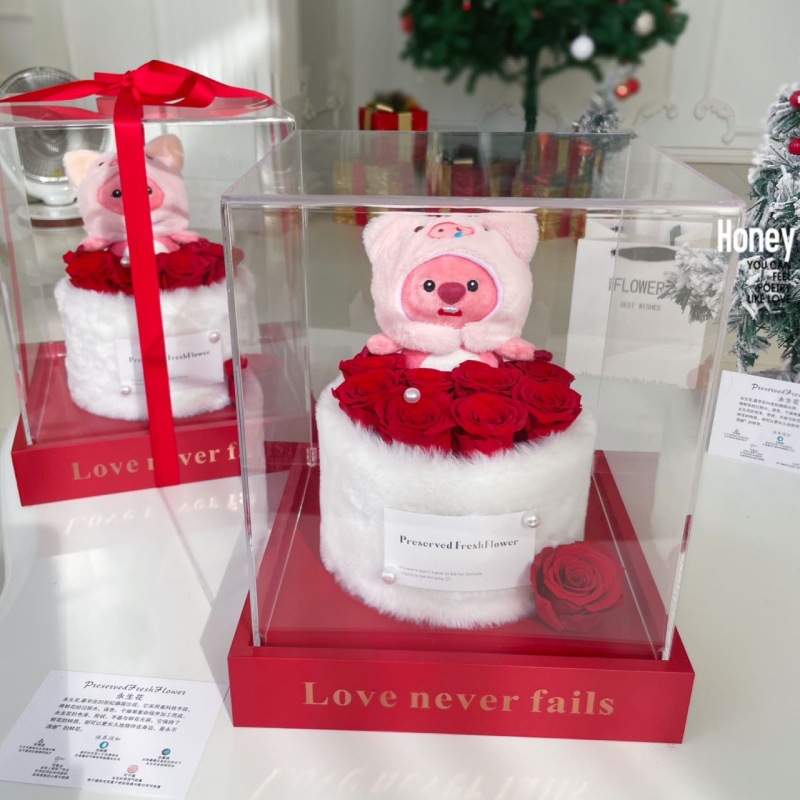 작은 비버 포옹 버킷 레드 25*25*30