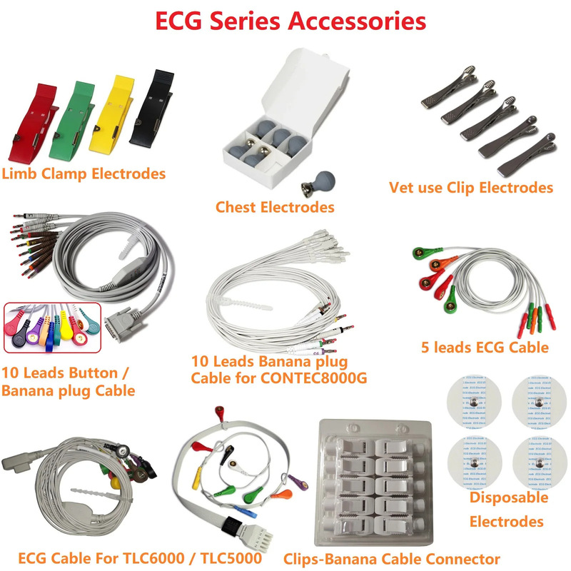 CONTEC ECG シリーズ、ECG モニター、ECG ホルター用アクセサリ、|undefined