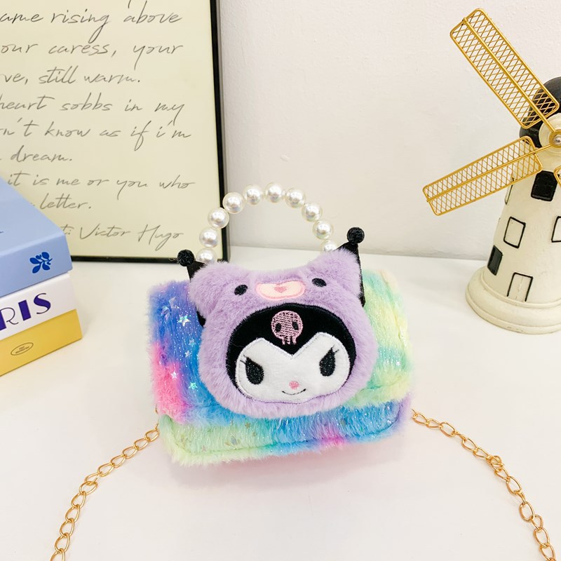 2025 nuevo bolso infantil lindo peluche Sanliou accesorios bolsos princesa bolsos de moda de niñas en línea