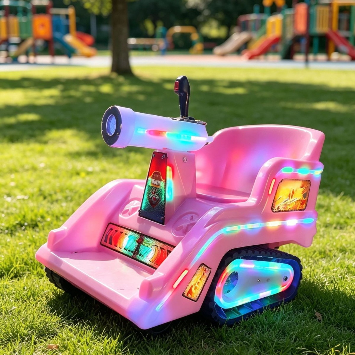 Parque de automóviles eléctricos para niños mercado nocturno puesto de luz parachoques cuadrado baterías de carro de atracción centro comercial coche de juguete para niños