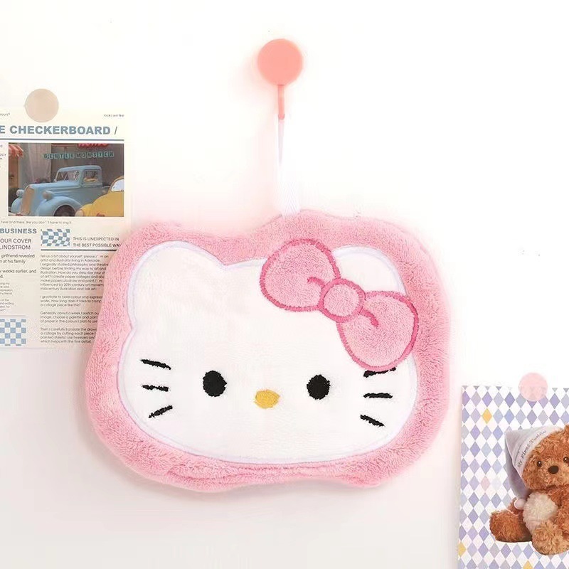 かわいい漫画のコーラルベルベットハンドタオルハンギングキッチン家庭用タオル吸水性、速乾性、糸くずの出ない厚みのある雑巾|undefined