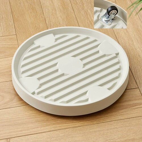 Mobile flower pot tray round tide invisible swivel wheel roller breathable base planter plant green silent pad bottom