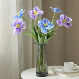 仿真花仿真郁金香家居假花餐桌花装饰婚礼摄影道具仿真花束高级感