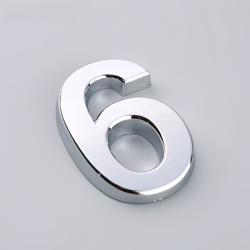 5cm Hotel Lobby Number Sign, Portal Hotel Electroplated Doorplate Number, Number Plate