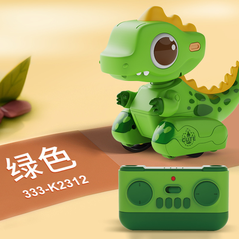 クロスボーダー漫画恐竜ロボット音楽ライトリピーターアクション diy 子供の教育電気玩具 4-6 歳|undefined